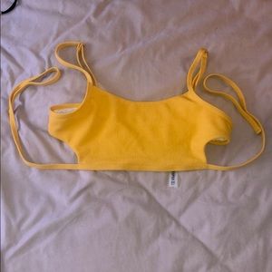 SHEIN Gold bikini top